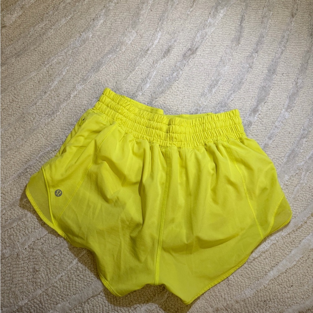 Lululemon Athletica Neon Yellow Athletic Shorts